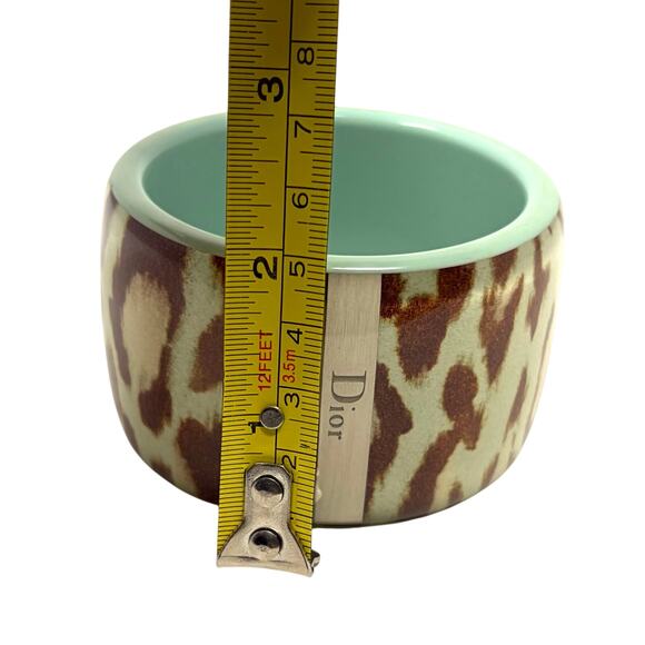 Dior Leopard-Print Cuff Bracelet - Picture 12 of 12